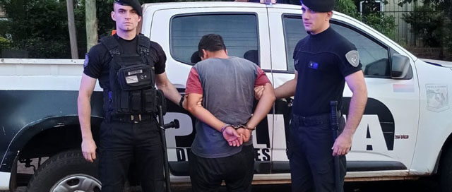 Apóstoles: Joven detenido tras amenazar a su familia con un arma blanca