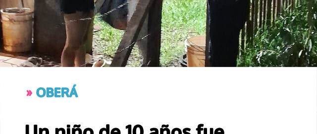 OBERÁ: Un niño de 10 años fue asistido por la Policía tras ser encontrado desorientado en la vía pública