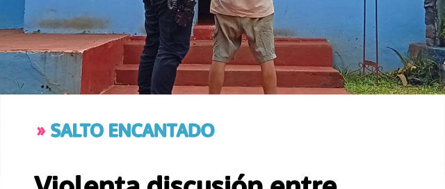 SALTO ENCANTADO: Violenta discusión entre hermanos terminó con un ataque con machete y un detenido