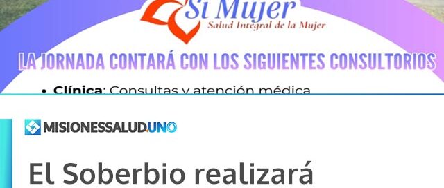 El Soberbio realizará un encuentro por el Día Internacional de la Mujer con atención integral de salud